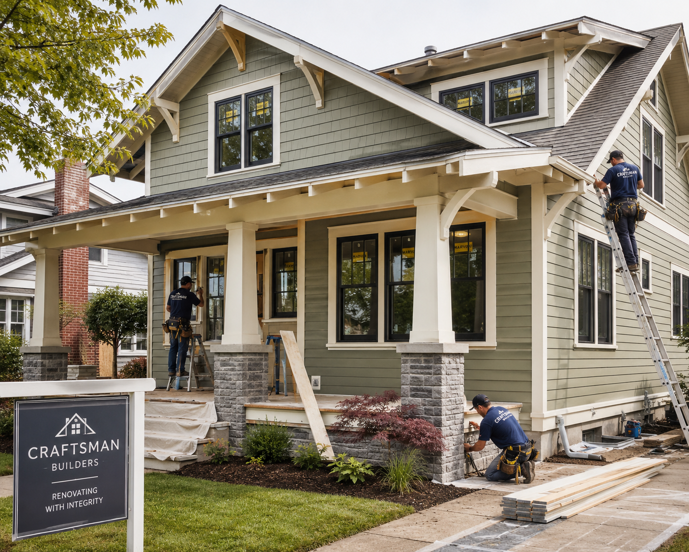 Active residential renovation project
